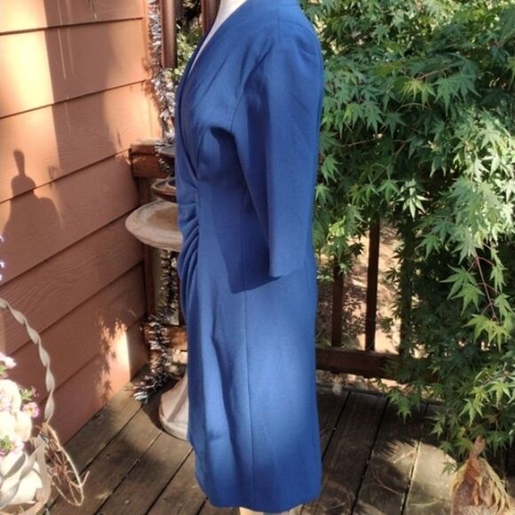 Tahari Arthur S. Levine Dark Royal Blue Dress - Picture 4 of 11